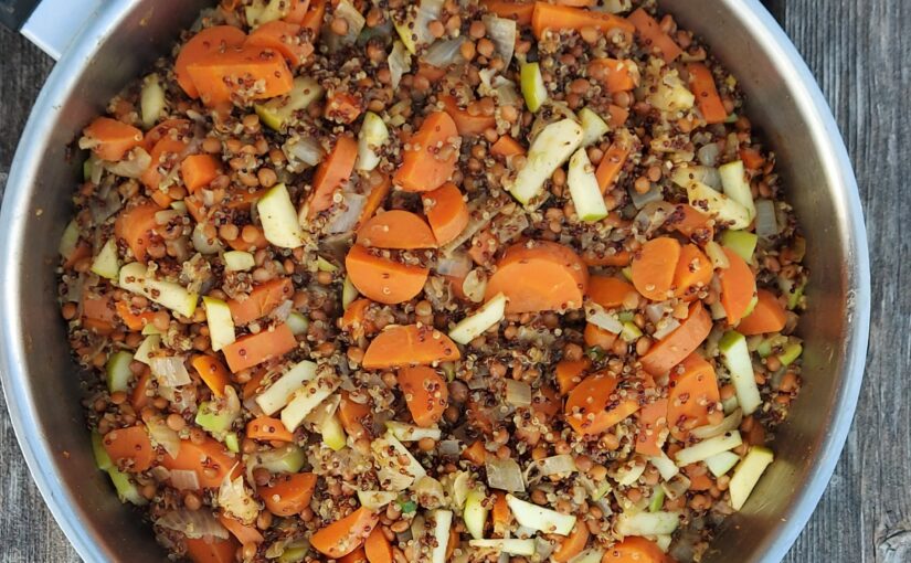 Lentils and Quinoa